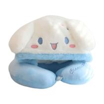 Almofada Apoio de Pescoço com Touca Cinnamoroll Hello Kitty Almofada Apoio de Pescoço com Touca Cinnamoroll Hello Kitty