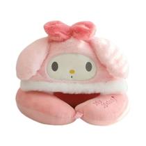 Almofada Apoio de Pescoço com Touca My Melody Hello Kitty