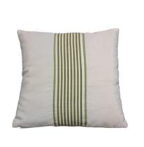 Almofada Areia com Aplique Listras Verde