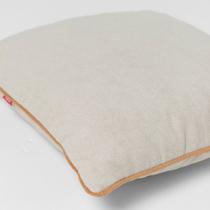 Almofada Areia Com Debrun Caramelo - 50x50cm Almofada Areia Com Debrun Caramelo - 50x50cm