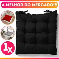 Almofada Assento Cadeira Futton Futon 40x40cm Cores Diversas 100% Poliéster