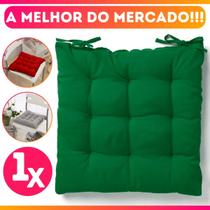 Almofada Assento Cadeira Futton Futon 40x40cm Cores Diversas 100% Poliéster