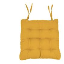 Almofada Assento Decorativa Para Cadeira Sofa Pallet Banco Banqueta Futon 40x40 Cm Mostarda Lindo