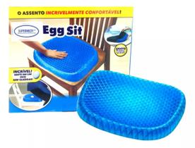 Almofada Assento Gel Silicone Escaras Cóccix Ortopédico Egg Sitter - Supermedy