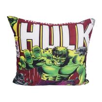 Almofada Aveludada Incrivel Hulk Ação 40cm Marvel Oficial