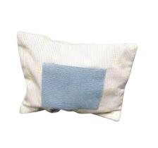 Almofada Azul Listrado com Aplique Azul