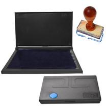 Almofada Azul Para Carimbos Extra Grandes Radex Carimbeira Gigante N5