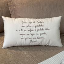 Almofada Baguete Bordada Santo Anjo Almofada Baguete Bordada Santo Anjo