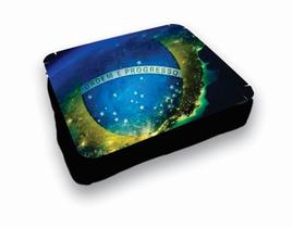 Almofada Bandeja para Notebook Laptop Personalizado Bandeira Brasil - Criative Gifts