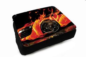 Almofada Bandeja para Notebook Laptop Personalizado Carro Tunado Tunnig Fire Fogo Tunning