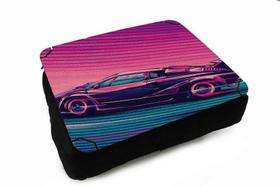 Almofada Bandeja para Notebook Laptop Personalizado Carro Tunado Tunnig Rosa e Azul