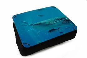 Almofada Bandeja para Notebook Laptop Praia Mar Oceano Peixe