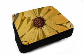 Almofada Bandeja para Notebook Laptop use Sala Quarto Personalizado Flor Amarela