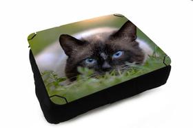 Almofada Bandeja para Notebook Laptop use Sala Quarto Personalizado Siamês - Criative Gifts