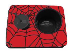 Almofada Bandeja Pipoca Balde e 1 Copo Personalizado Teia de Aranha