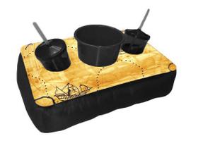 Almofada Bandeja Pipoca Balde e 2 Copos Personalizado Mapa Pirata
