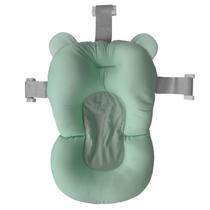 Almofada Banho Bebe Verde Redutor Infantil Universal Ajustável Anatômica Confortável Desde o Nascimento