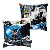 Almofada Batman Comics Aveludada Quadrada 40x40cm Oficial DC