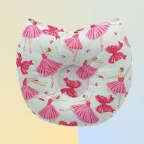 Almofada Bebê Cabeça Chata RN 0-6 meses Balé Rosa