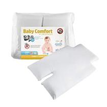Almofada Bebê Fibrasca Baby Comfort 60x40 cm Branca - Z4459