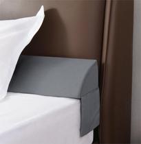 Almofada Bed Wedge Vekkia Queen para cabeceira Gap Filler Grey