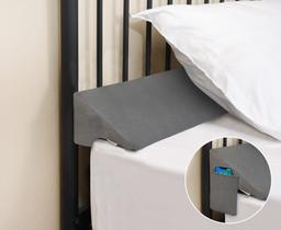 Almofada Bed Wedge Vekkia Queen para cabeceira Gap Filler Grey
