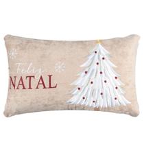 Almofada Belchior Natalina Bordado Feliz Natal 35x55
