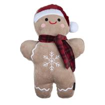 Almofada Belchior Natalina Em Formato de Biscoito de Gengibre 37x53 Almofada Belchior Natalina Em Formato de Biscoito de Gengibre 37x53