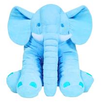 Almofada Bicho De Pelúcia Elefante Gigante Azul 7563 - BUBA