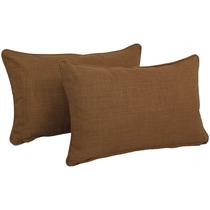 Almofada Blazing Needles, com fio, interior e exterior, 51 x 30 cm, Mocha, 2 unidades Almofada Blazing Needles, com fio, interior e exterior, 51 x 30 cm, Mocha, 2 unidades
