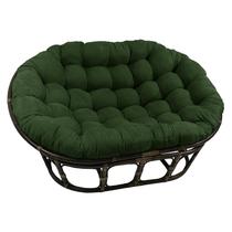 Almofada Blazing Needles Microsuede Double Papasan Hunter Green Almofada Blazing Needles Microsuede Double Papasan Hunter Green