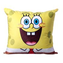 Almofada Bob Esponja Veludo 40x40 Fibra Zona Criativa - 10064964 Almofada Bob Esponja Veludo 40x40 Fibra Zona Criativa - 10064964
