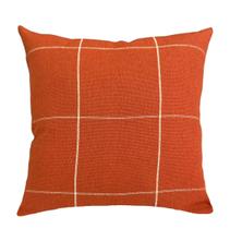 Almofada Boho Grid Algodão 40x40cm Terra Cota Almofada Boho Grid Algodão 40x40cm Terra Cota