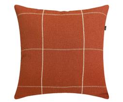 Almofada Boho Grid Algodão 40x40cm Terra Cota