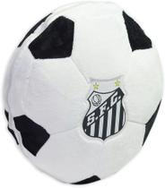 Almofada Bola Pelúcia Santos 30 cm x 30 cm produto licenciado
