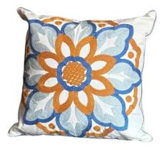 Almofada Bordada Indiana Branca 45x45 cm Importada Premium Almofada Bordada Indiana Branca 45x45 cm Importada Premium