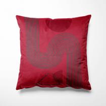 Almofada Bordo Estampado 40x40cm Vega Almofada Bordo Estampado 40x40cm Vega