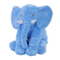 Almofada Buba Elefante Pelúcia Gigante Azul