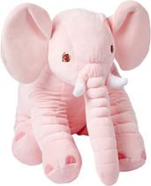 Almofada Buba Elefante Pelúcia Gigante Rosa