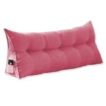 Almofada Cabeceira Ana Cama Casal 140cm Suede Rosa Mz Decor Almofada Cabeceira Ana Cama Casal 140cm Suede Rosa Mz Decor