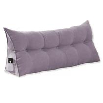 Almofada Cabeceira Ana Cama King 195cm Suede Rosê Ms Decor Almofada Cabeceira Ana Cama King 195cm Suede Rosê Ms Decor