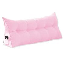 Almofada Cabeceira Ana Cama Solteiro 90cm Suede Rosa Bebê Mz Decor