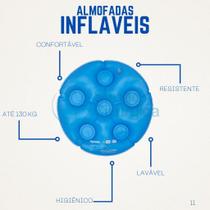 Almofada caixa de ovo inflável redonda sem orifício ortopédica AQUASONUS