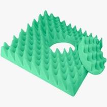 Almofada caixa de ovo quadrada com orifício