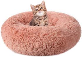 Almofada Cat Bed rabbitgoo Calming Soft Plush Donut Cuddler Almofada Cat Bed rabbitgoo Calming Soft Plush Donut Cuddler