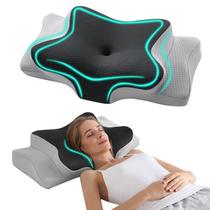 Almofada cervical ajustável Hansleep H 4.7/5.5 para dor no pescoço