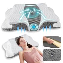 Almofada cervical QIUBABYO Pain Relief Neck Support Memory Foam Almofada cervical QIUBABYO Pain Relief Neck Support Memory Foam