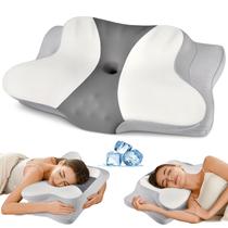 Almofada cervical Ylekto Cooling Memory Foam Neck Relief Almofada cervical Ylekto Cooling Memory Foam Neck Relief