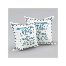 Almofada Cheia Dia dos Avós Homenagem Vó e Vô Presente 01 Peça