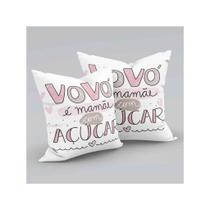 Almofada Cheia Dia dos Avós Homenagem Vó e Vô Presente 01 Peça